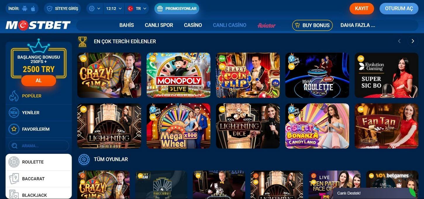 Обзор приложения Mostbet